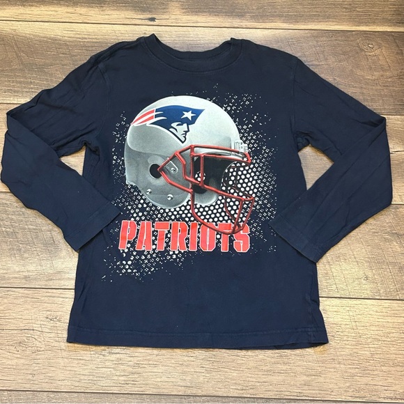 NFL TEAMS New England Patriots Long Sleeve Tee Shirt Size 7/8 - Picture 1 of 4